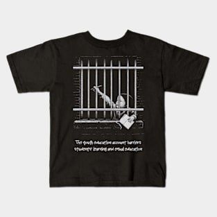 Education Barriers: Shattered Dreams for Youth Kids T-Shirt